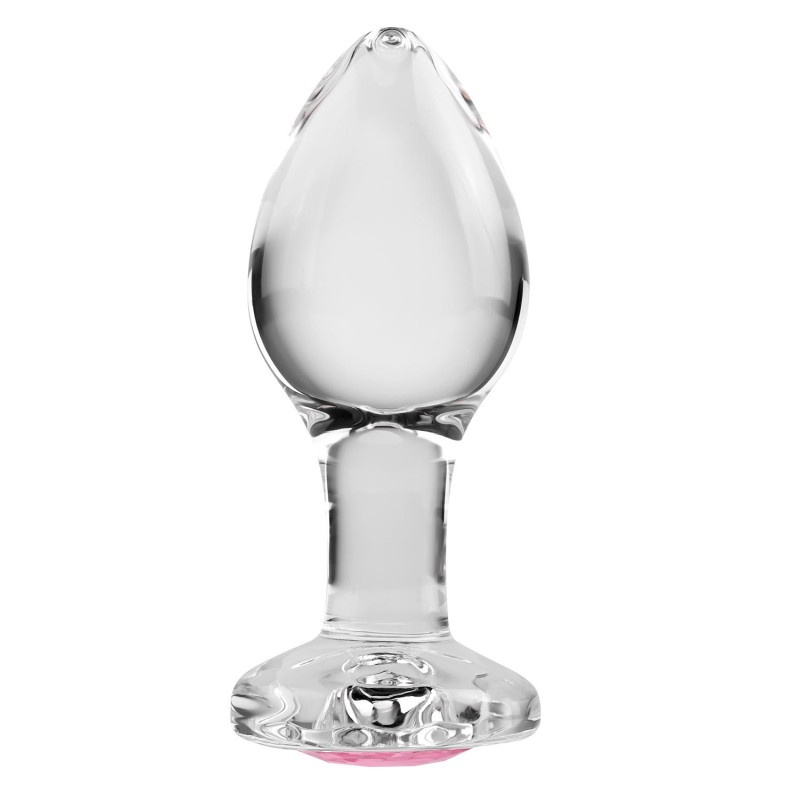 ADAM & EVE | RED GEM | GLASS BUTT PLUG - MEDIUM