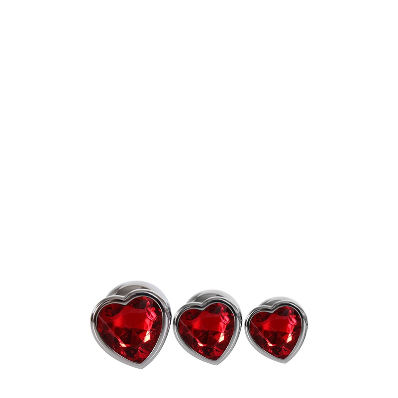 ADAM & EVE | THREE HEARTS GEM | Σετ Πρωκτικών Σφηνών