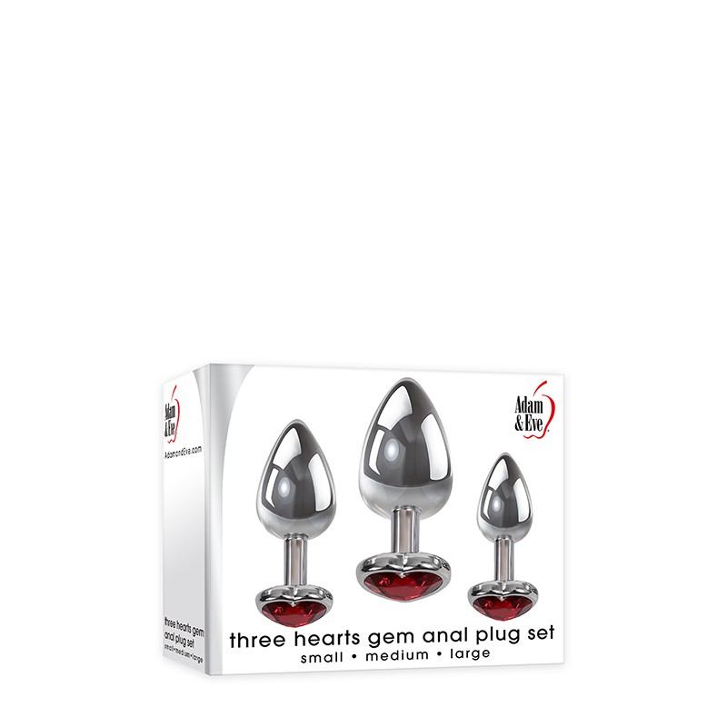 ADAM & EVE | THREE HEARTS GEM | ANAL PLUG SET