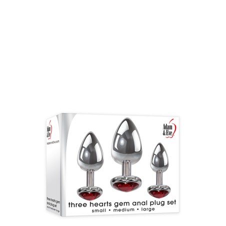 ADAM & EVE | THREE HEARTS GEM | ANAL PLUG SET