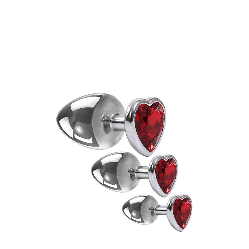 ADAM & EVE | THREE HEARTS GEM | Σετ Πρωκτικών Σφηνών