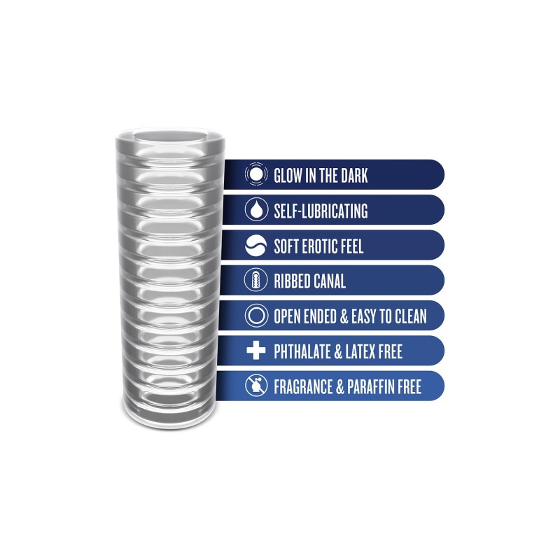 RIZE | RIBZ | SELF LUBRICATING STROKER - CLEAR