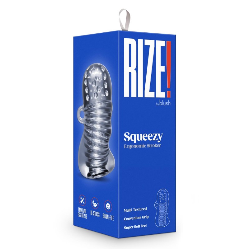 RIZE | SQUEEZY | Masturbation Sleave - Clear