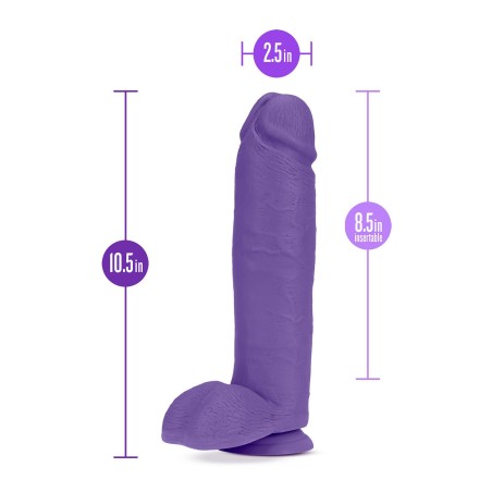 AU NATUREL | BOLD HUGE | Realistic Dildo 25cm - Purple