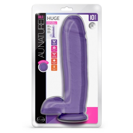 AU NATUREL | BOLD HUGE | Realistic Dildo 25cm - Purple