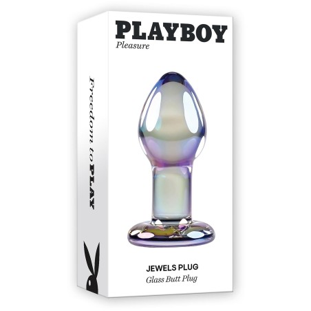 PLAYBOY | JEWELS | Γυάλινη Πρωκτική Σφήνα