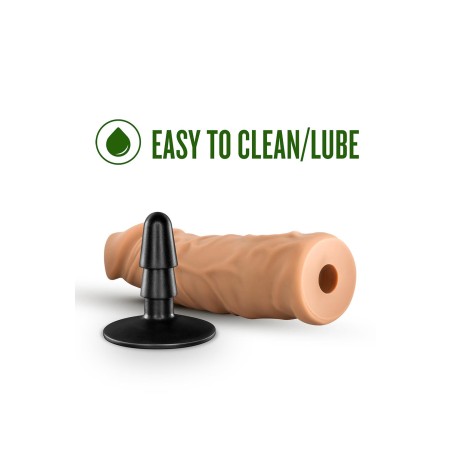 LOCK ON | ARGONITE | 20cm Dildo With Suction Cup Adapter Mocha