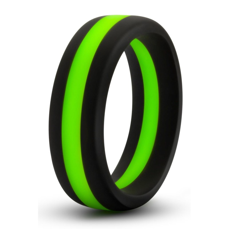 PERFORMANCE | SILICONE GO PRO COCK RING - BLACK/GREEN