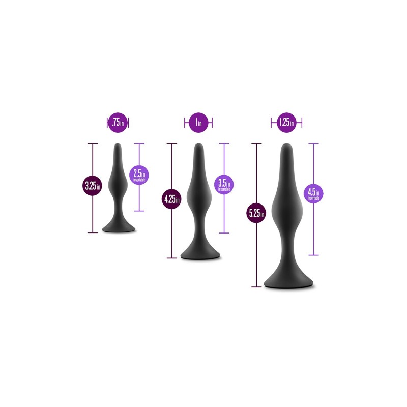 ANAL ADVENTURES PLATINUM | Silicone Begginer Plug Kit