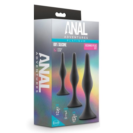 ANAL ADVENTURES PLATINUM | Silicone Begginer Plug Kit
