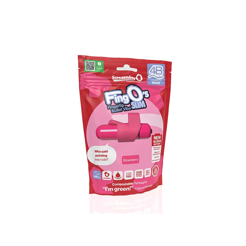 THE SCREAMING O | 4B FING O SLIM | Δονητής Δαχτύλων - Strawberry
