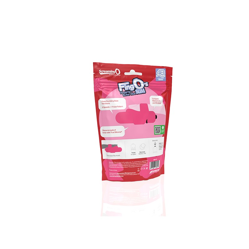 THE SCREAMING O | 4B FING O SLIM | Δονητής Δαχτύλων - Strawberry
