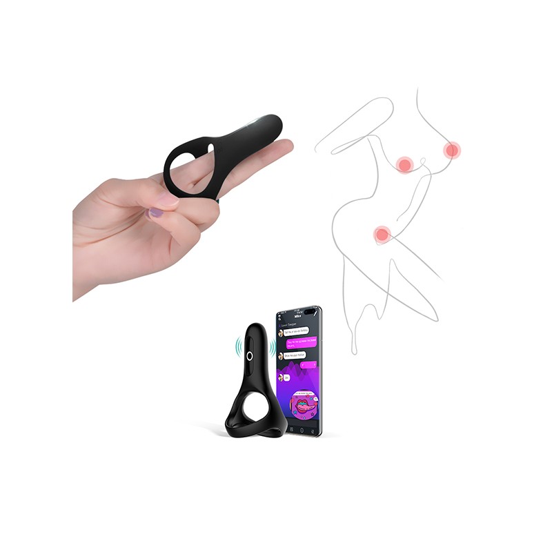 MAGIC MOTION | RISE | App Controlled - Smart Δονούμενο Δαχτυλίδι Πέους