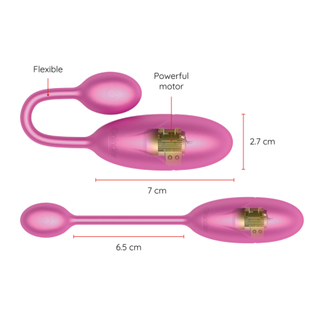 ONINDER | DENVER | App Controlled Vibrating Vaginal Egg - Pink