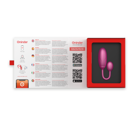 ONINDER | DENVER | App Controlled Vibrating Vaginal Egg - Pink
