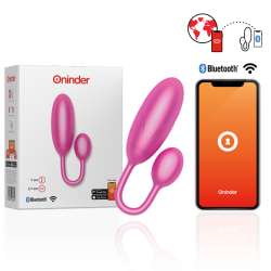 ONINDER | DENVER | App Controlled Vibrating Vaginal Egg - Pink