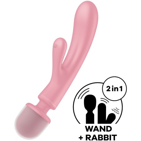 Triple Lover | Hybrid Wand Massager - Ροζ