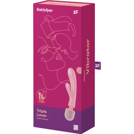 Triple Lover | Hybrid Wand Massager - Ροζ
