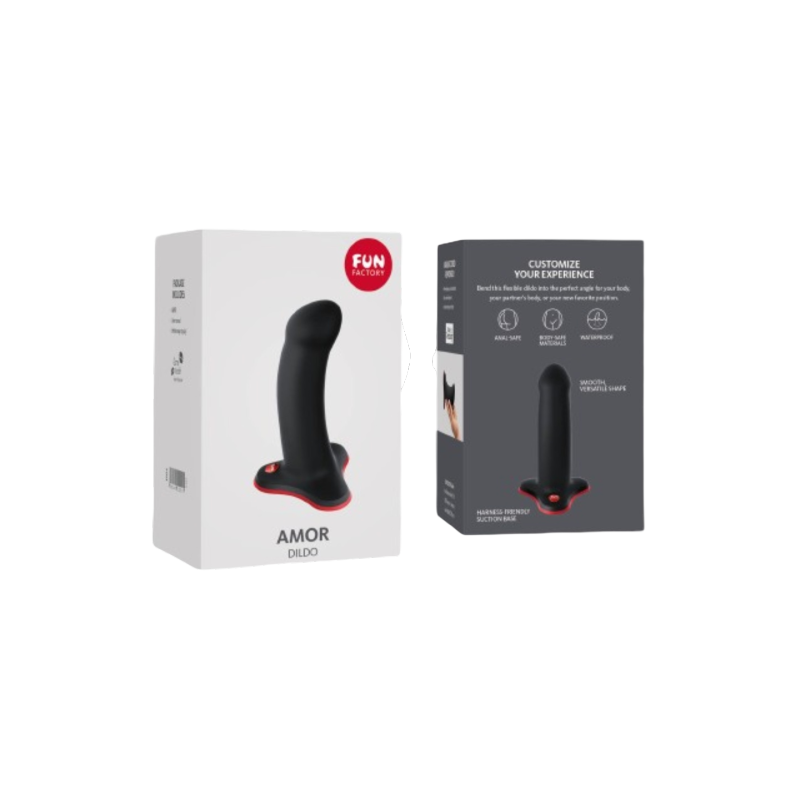 FUN FACTORY | AMOR DILDO BEGINNERS | ΜΑΥΡΟ