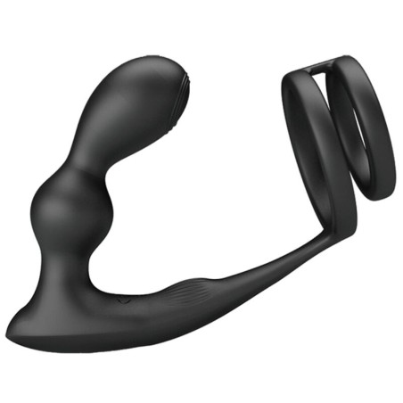 MARSHALL | PENIS RING WITH VIBRATORY ANAL PLUG WITH REMOTE CONTROL