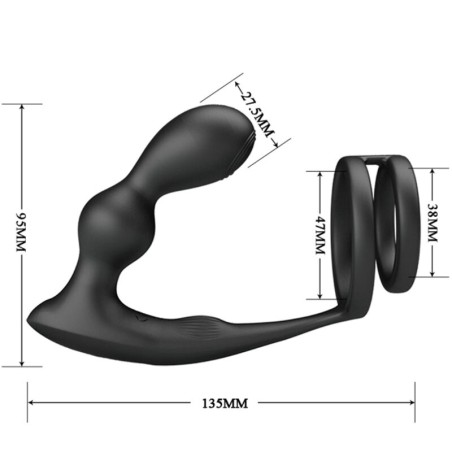Anal Lock - Δαχτυλίδι Πέους & Όρχεων & Δονούμενη Σφήνα