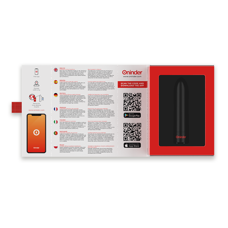 ONINDER | BERLIN BULLET | APP Controlled Mini Δονητής - Μαύρος