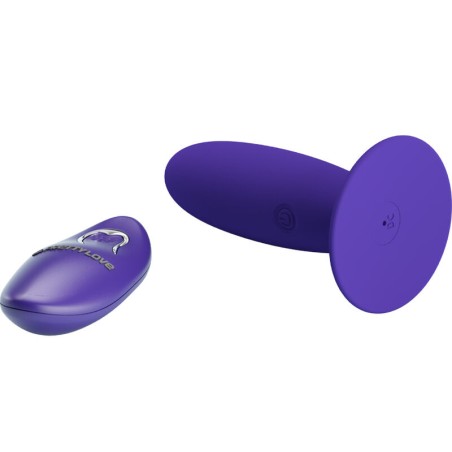 YOUTH ANAL PLUG VIBRATOR REMOTE CONTROL - VIOLET