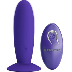 YOUTH ANAL PLUG VIBRATOR REMOTE CONTROL - VIOLET