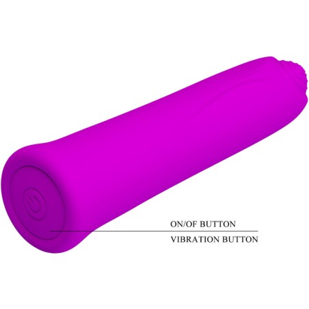 MINI SUPER POWER SILICONE VIBRATOR - VIOLET