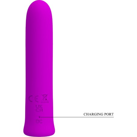 MINI SUPER POWER SILICONE VIBRATOR - VIOLET