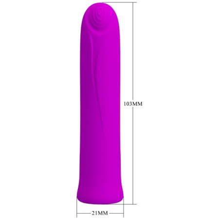 MINI SUPER POWER SILICONE VIBRATOR - VIOLET