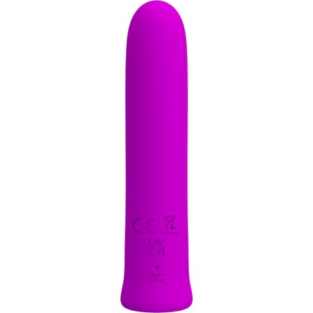 MINI SUPER POWER SILICONE VIBRATOR - VIOLET