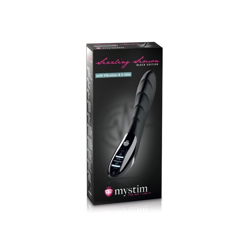 MYSTIM: SIZZLING SIMON ESTIM VIBRATOR BLACK