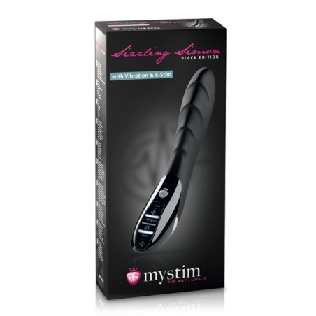 MYSTIM: SIZZLING SIMON ESTIM VIBRATOR BLACK