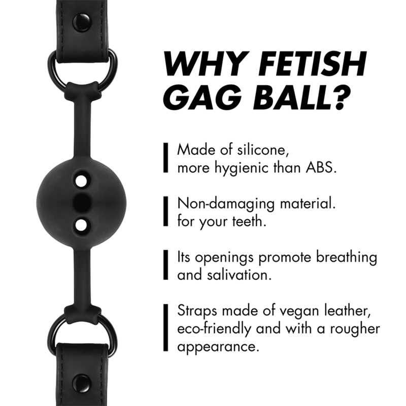 FETISH SUBMISSIVE | BONDAGE - BREATHABLE SILICONE BALL GAG