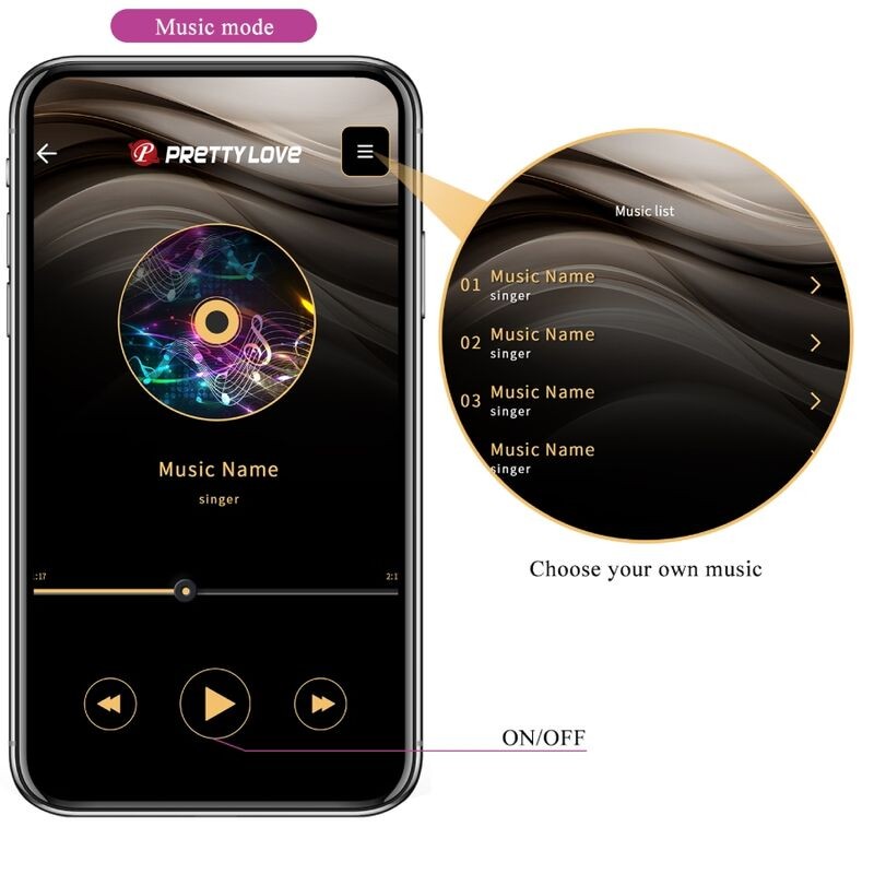 PRETTY LOVE|CATALINA| Vibrator App Remote Control | Purple