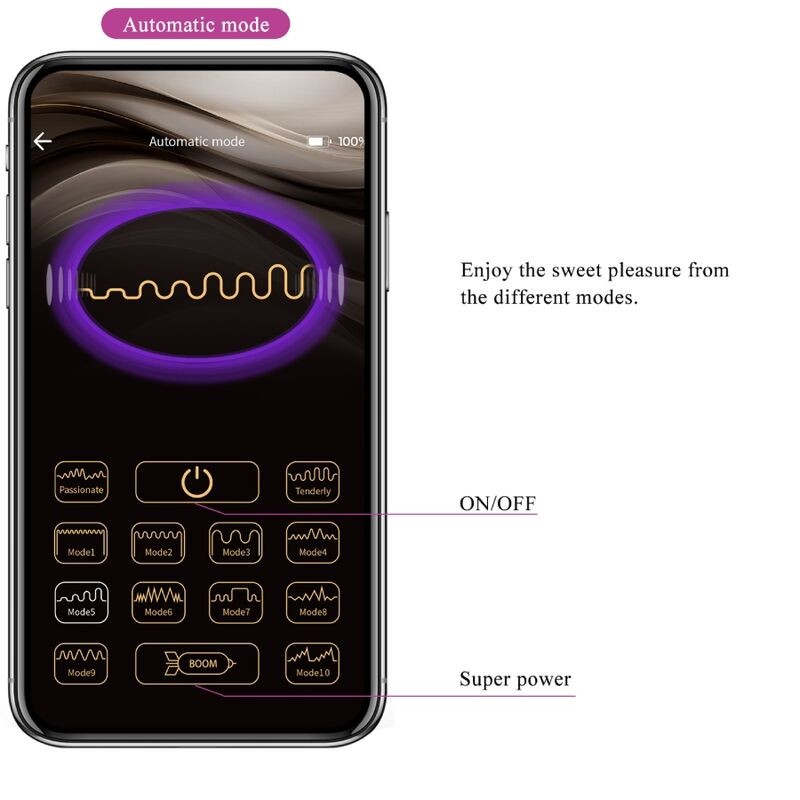 PRETTY LOVE | CATALINA | Δονούμενο Αυγό | Smart Control App | Μοβ