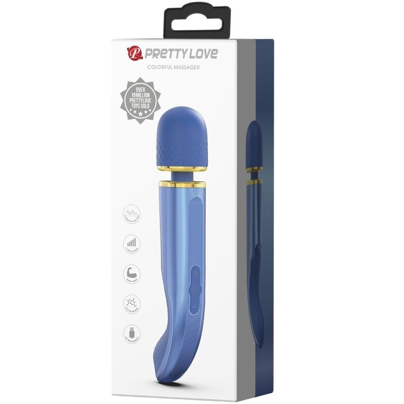 PRETTY LOVE | Wand Massager | 7 Vibration Modes | Μπλέ