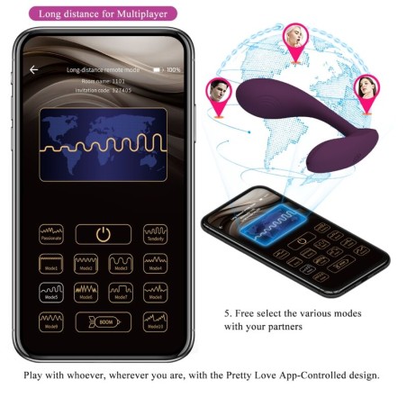 PRETTY LOVE | BAIRD | Rechargable + App Enabled G-Spot Vibrator | Lila