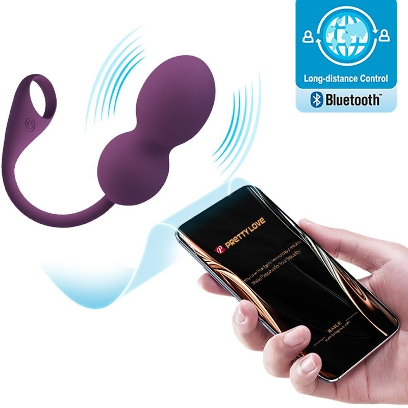 PRETTY LOVE | ELVIRA | Kegel Balls + App Remote Control | Μοβ