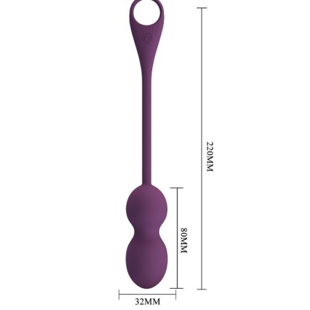 PRETTY LOVE | ELVIRA | Kegel Balls + App Remote Control | Μοβ