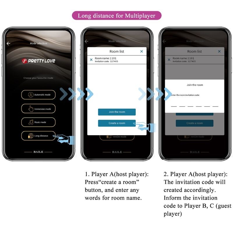 PRETTY LOVE | ELVIRA | Kegel Balls + App Remote Control | Μοβ