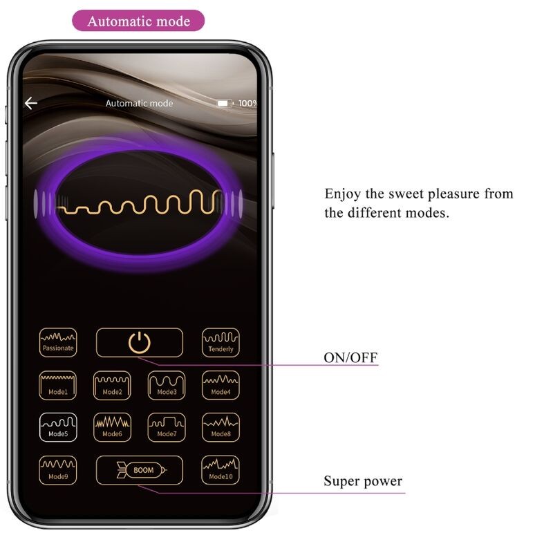 PRETTY LOVE | ELVIRA | Kegel Balls + App Remote Control | Μοβ