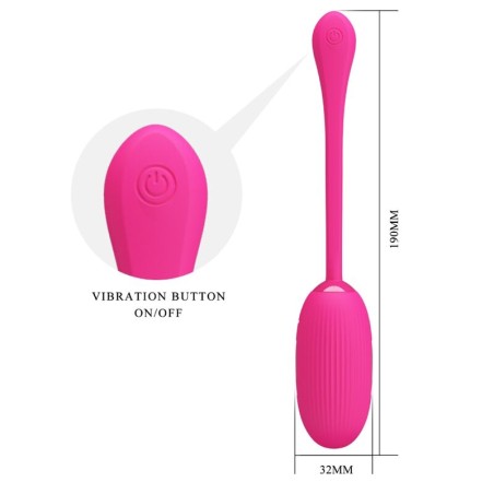 PRETTY LOVE | DOREEN | Rechargable Vibrating Egg | Magenta