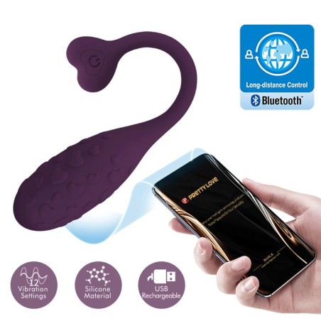 PRETTY LOVE | FISHER | Vibrating Egg | Remote Control + App | Lila