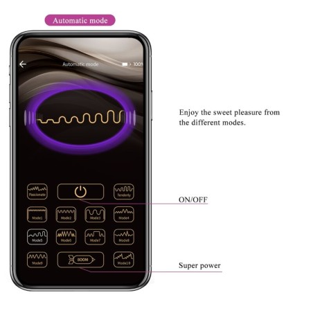 PRETTY LOVE | FISHER | Δονούμενο Αυγό | Remote Control + App | Λιλά