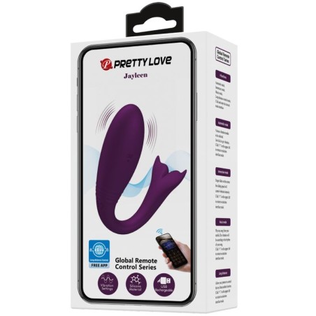 PRETTY LOVE | JAYLEEN | Couples Vibrator | Remote Control + App | Purple