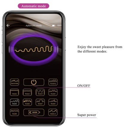 PRETTY LOVE | JAYLEEN | Couples Vibrator | Remote Control + App | Purple