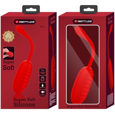 PRETTY LOVE | KIRK | Rechargeable Vibrating Egg | Red