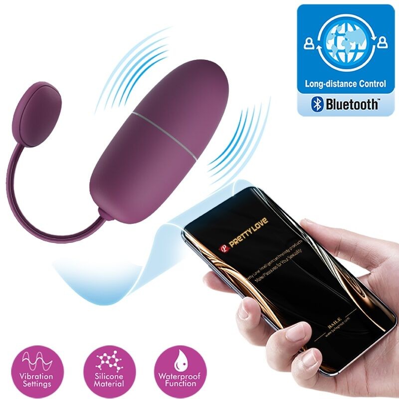 PRETTY LOVE | NYMPH | Vibrating App Controlled Egg | Lila